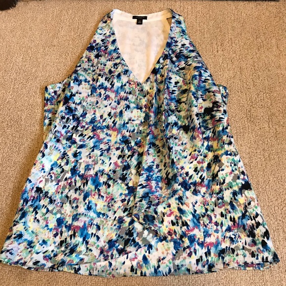 Ann Taylor Tops - Draped Ann Taylor Printed Top